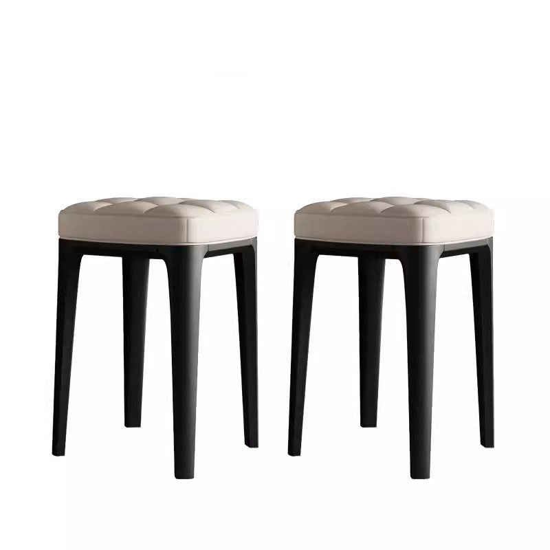 Simple soft pack living room light luxury square stool