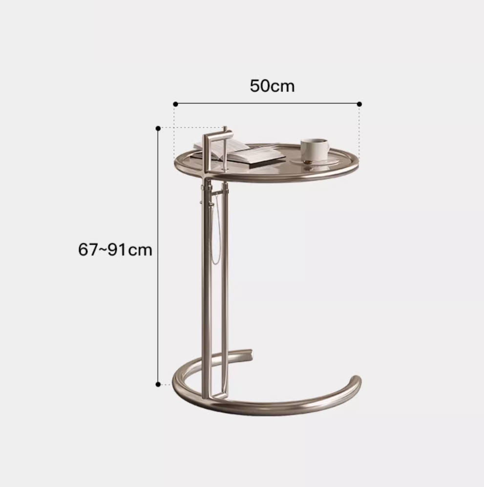 tainless steel side table master design living room studio light luxury modern